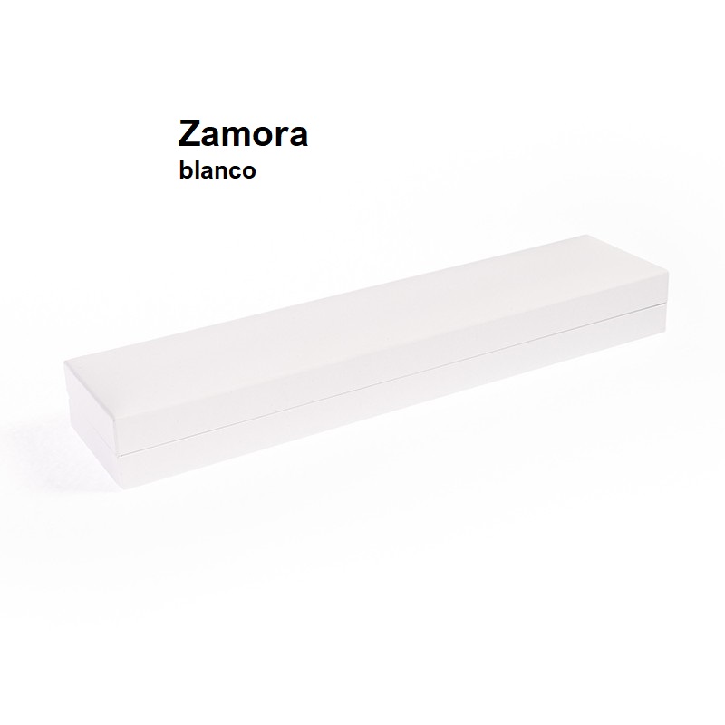 Estuche Zamora blanco pulsera 219x55x22 mm.